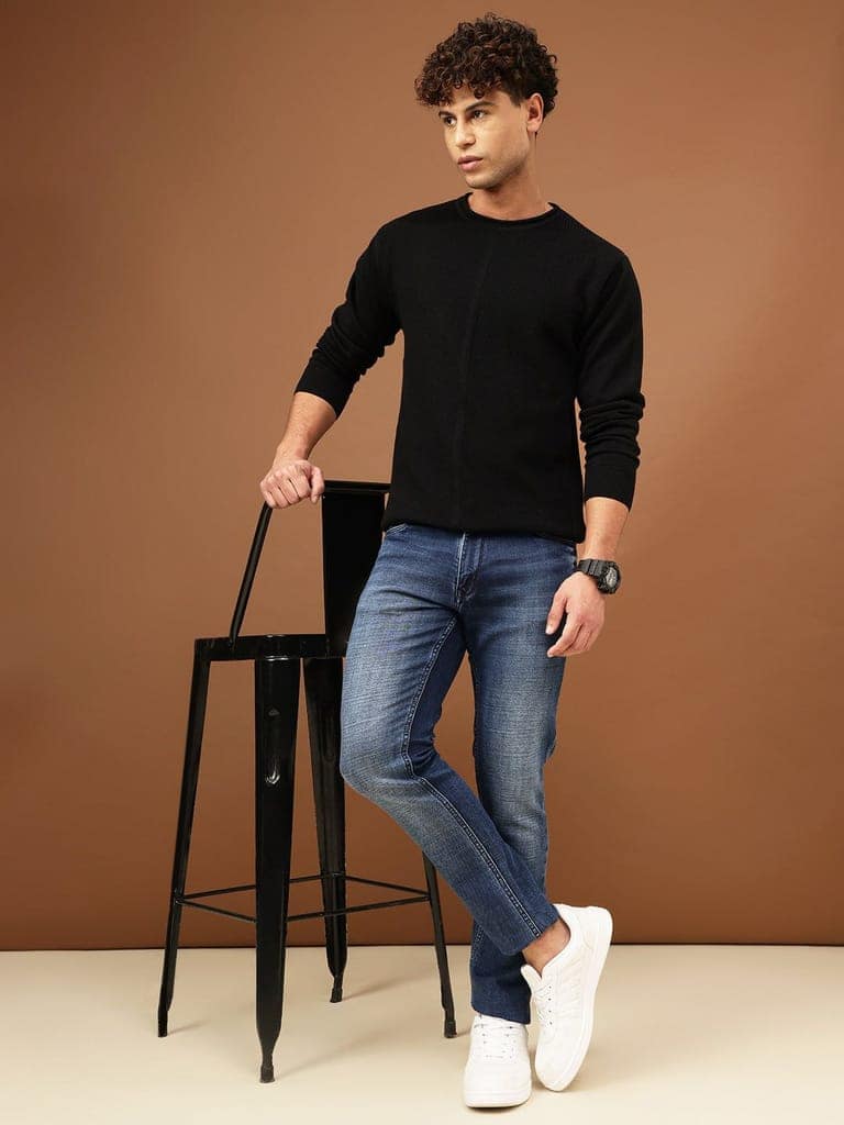 Richlook Men Mid-Blue Slim Fit Jeans view 4
