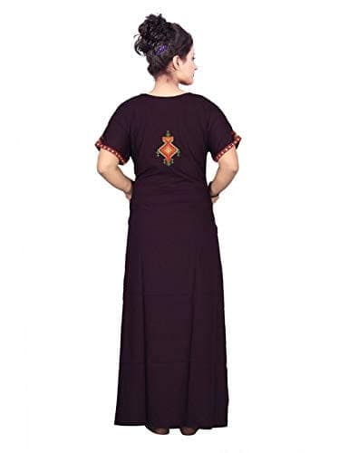 VALENCIA SLEEPWEAR Women's Printed Night Gown Maxi Soft Cotton Nightwear Nighty for Ladies view 7