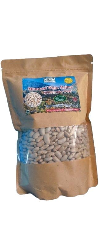 Munsyari White Rajma (Kidney Beans) - High Altitude Himalayan Cultivated - 500g view 5