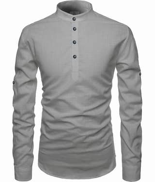 Apektra White Cotton Men's Shirt Style Kurta ( Pack of 1 )