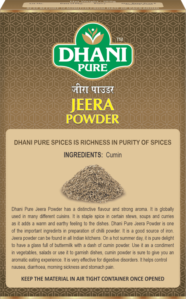 Dhani Pure Cumin Powder / Jeera Powder Box, 100g view 2