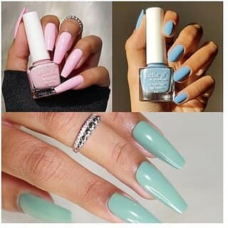 Nail Polish Set for Women | Long-Lasting High Shine Nail Paint Combo | Vegan and Cruelty-Free | 3 Bright Vibrant Shades | Quick Dry Nail Polish Set (Heavenly Trio Pack of 3) view 2