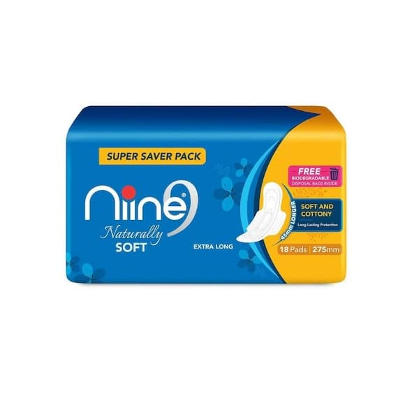 Nine Pads Naturally Soft XL 18 Pcs