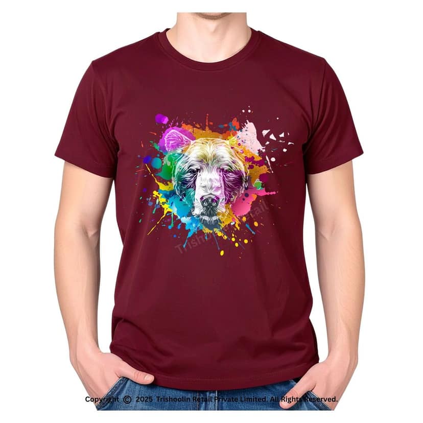 Trishoolin T-Shirt Design 10274MB | Regular Fit | Crew Neck / Round Neck Half Sleeve | Pack of 1