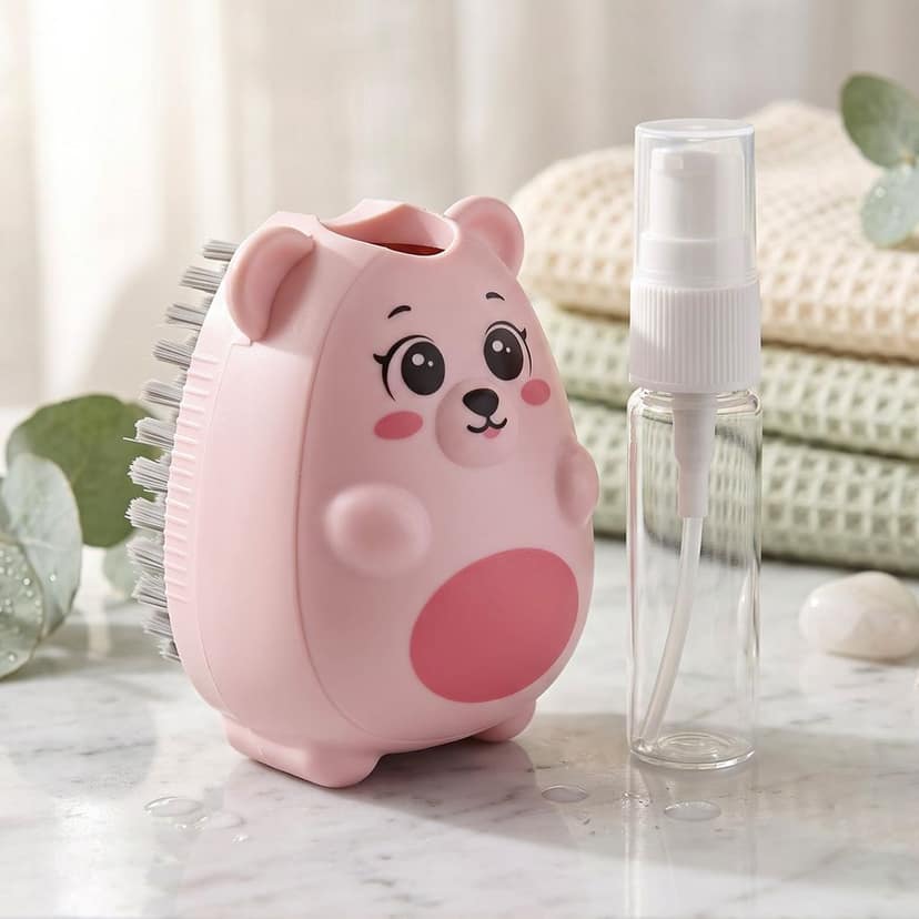 2 in 1 Plastic Soap Dispenser Cleaning Brush for Kitchen and Bathroom Use view 2