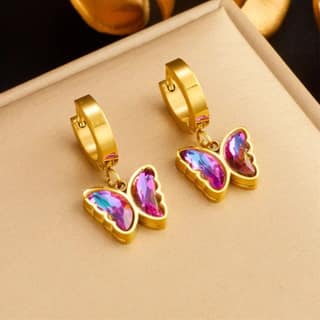 Aura Butterfly Hoops