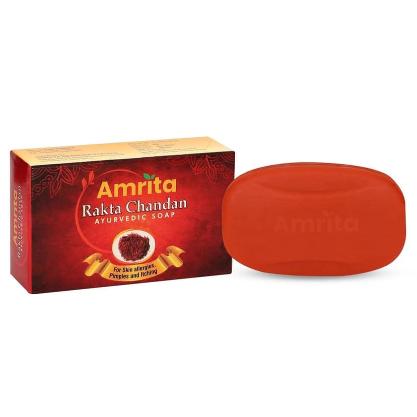 Amrita Rakta Chandana Soap (Pack of 3) view 6