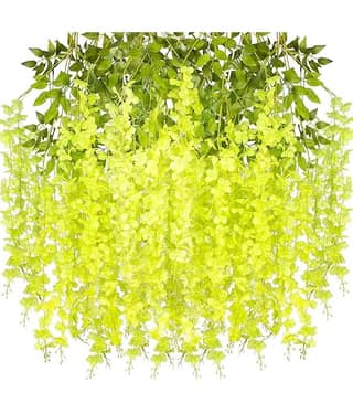 RealPBR - Green Wild Artificial Flower ( Pack of 4 )