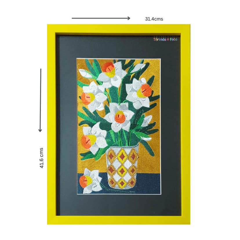 Yellow Flowers with Yellow Flower Pot view 2