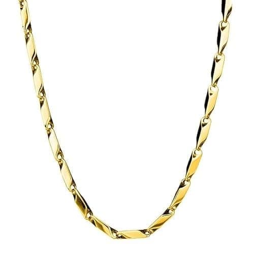 Lovemi Movements Exclusive Blade Design Necklace Chain Stainless Steel Chain Style For Men Boys Men's Bracelets 8.5 Inches PRNT view 3