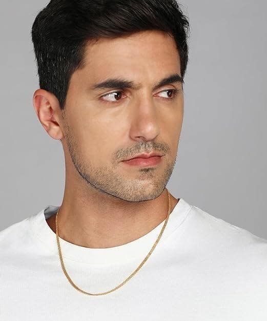 Lovemi Movements Exclusive Blade Design Necklace Chain Stainless Steel Chain Style For Men Boys Men's Bracelets 8.5 Inches PRNT view 5