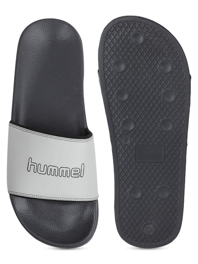 hummel CLASSIC MEN SLIDERS Comfortable Cushioned Sole Arch Support Durable Lightweight Flexible Trendy Style Flip flops and Slippers Slides for Men Daily use Chappal view 5