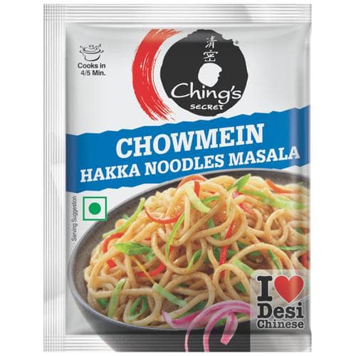 Chings Secret Secrets Chowmein Hakka Noodles Masala 20G