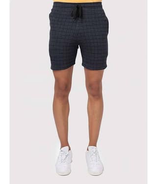 MRB Blue Cotton Blend Men's Shorts ( Pack of 1 )