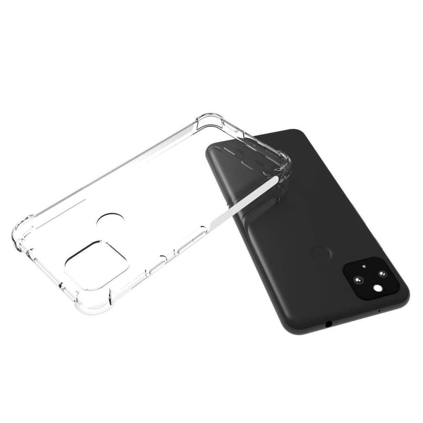 USTIYA for Google Pixel 5A 5G Case Clear TPU Four Corners Cover Transparent Soft funda view 3