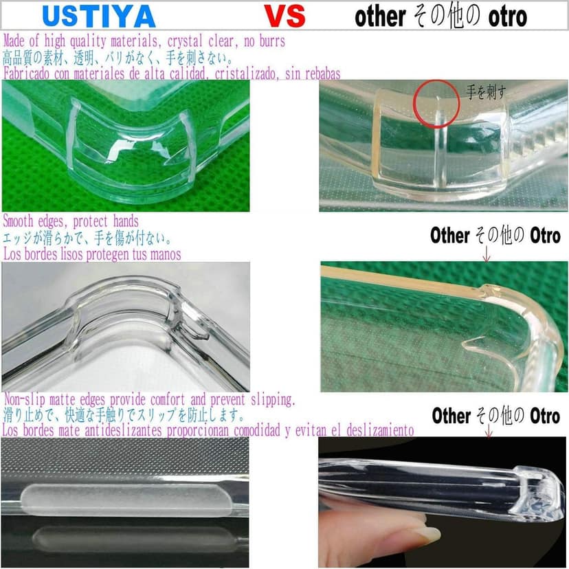 USTIYA for Google Pixel 5A 5G Case Clear TPU Four Corners Cover Transparent Soft funda view 6