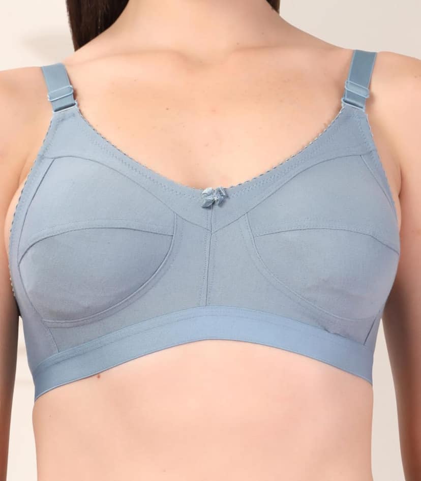 ADORNSTAR Women�s Cotton Bra and Panty Set � Soft, Skin-Friendly, Non-Padded, Wire-Free Lingerie Combo | Comfortable Innerwear (Pack of 2) view 7