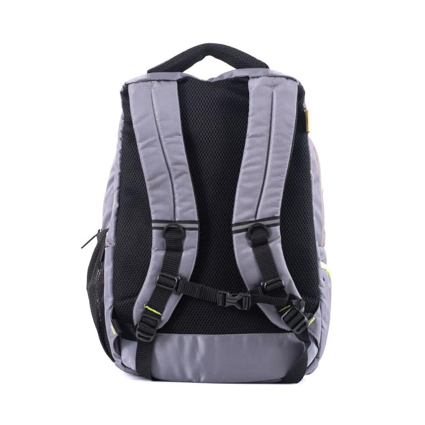MYBAE 20L Grey Laptop Backpack for Men & Women | 4 Compartments, Padded Shoulder Straps, Water Resistant | School, College, Office & Travel Bag | Fits 15.6 Inch Laptop | Stylish, Lightweight view 2