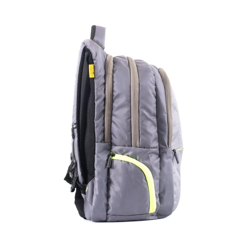 MYBAE 20L Grey Laptop Backpack for Men & Women | 4 Compartments, Padded Shoulder Straps, Water Resistant | School, College, Office & Travel Bag | Fits 15.6 Inch Laptop | Stylish, Lightweight view 3