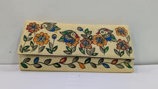 Kalakrishta Clutch - Khadi Cotton Yellow