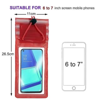 Mobile Phone PVC Waterproof Sealed Mobile Rain Protection Pouch Cover Case