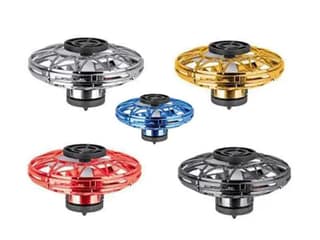 Fingertip Upgrade Flight Gyro Flying Spinner Decompression Toy for Kids Adults Hand Operated UFO Fly Spinner Led Light Outdoor Fun Game USB Rechargeable Pack of 1