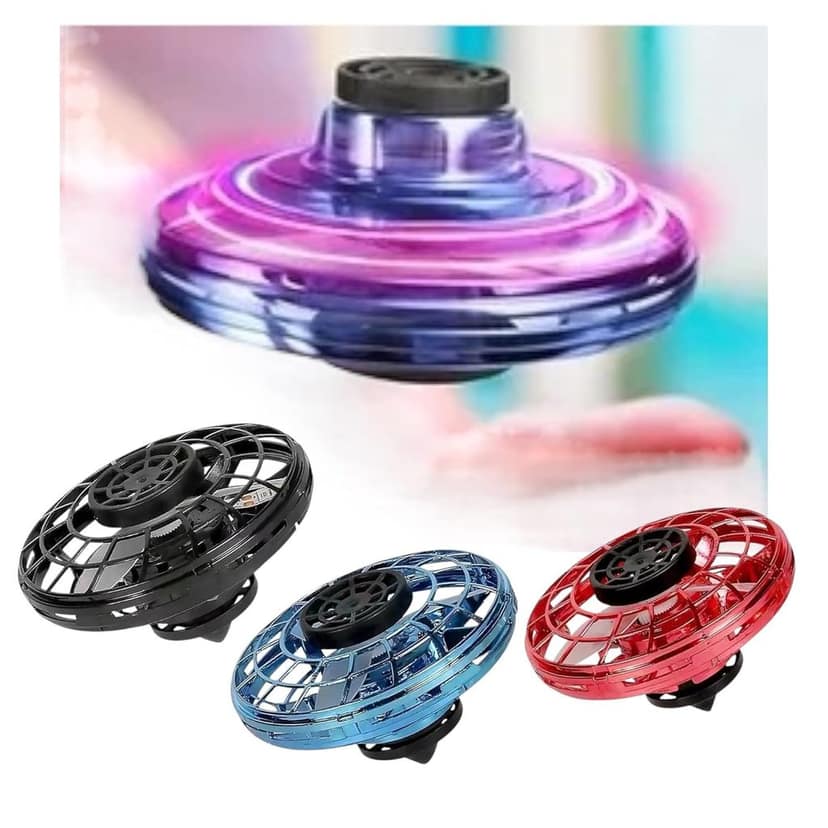 Fingertip Upgrade Flight Gyro Flying Spinner Decompression Toy for Kids Adults Hand Operated UFO Fly Spinner Led Light Outdoor Fun Game USB Rechargeable Pack of 1 view 6