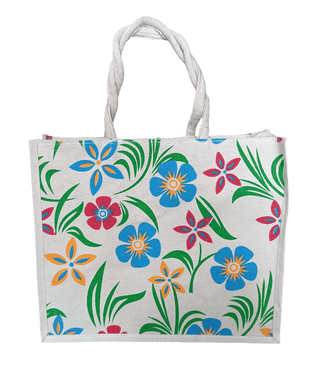 Floral Print Eco-Friendly Tote Bag