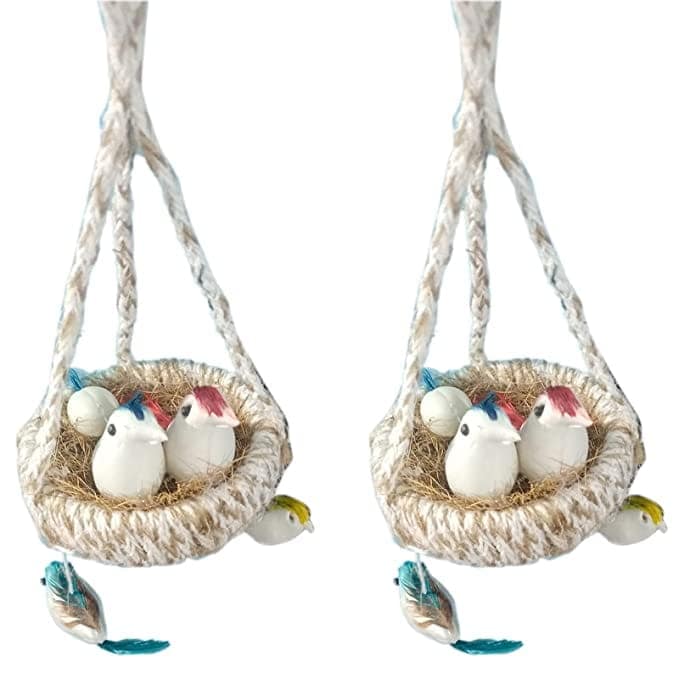 Bird Nest for Jute Hanging Jhumar set of 2 | Chidiyan Ka Ghosla | Home&Decor | Outdoor |