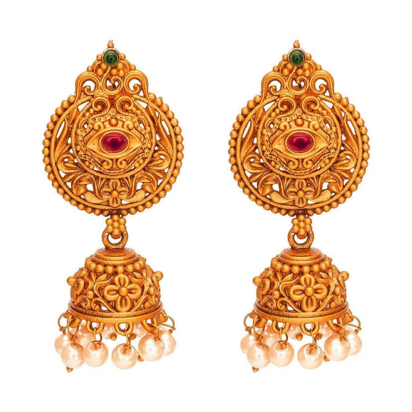 Morison Golden Leaf Earrings Natureâ€™s Elegance in Gold view 2