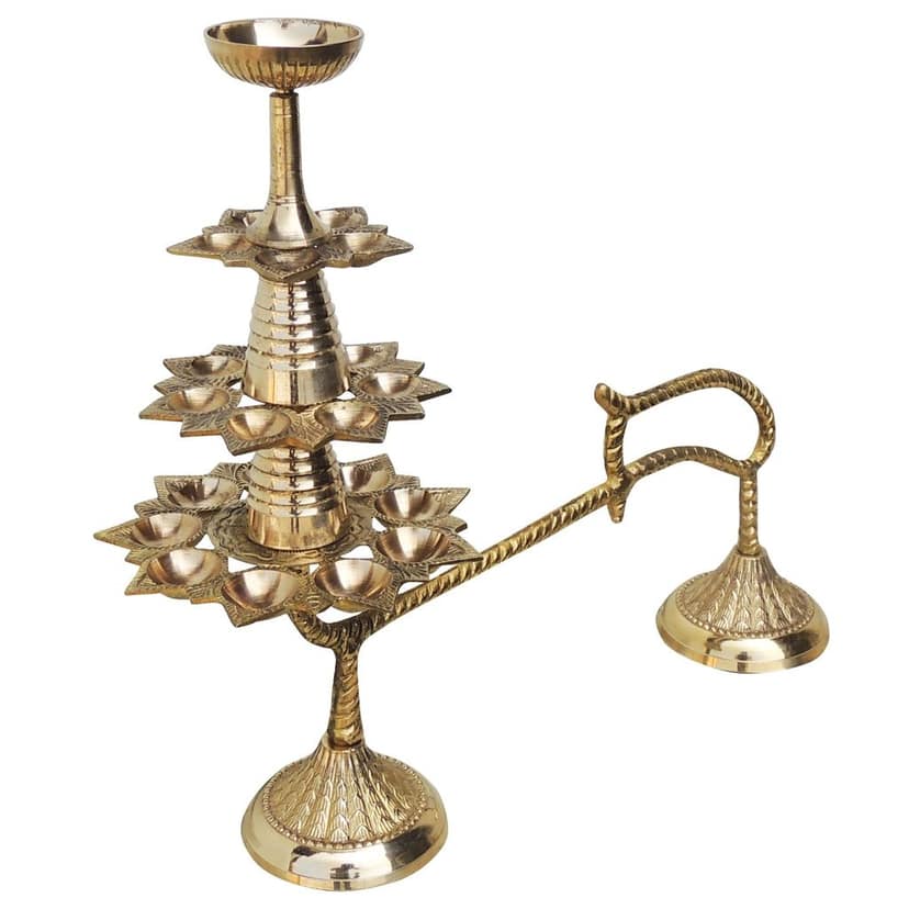 Brass Ganga Arti 21 Bati (FMAS447 X) view 3