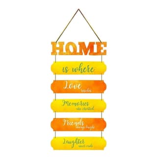 Charmor Home is Where Love Decorative Wall Hanger for Livingroom | Bedroom | Gifts | Home Decoration | Modern Artworks Decor (WH3012)
