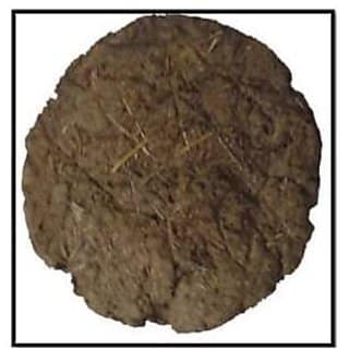 Pure Cow Dung Cakes - Gobar Upla for Hawan and Indian Rituals Dia(7 Pieces)