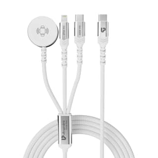 3-in-1 Cable Fast Charging for Macbook, iPhone & iWatch/Pods| iLink Trio | UL1217WHT-0150