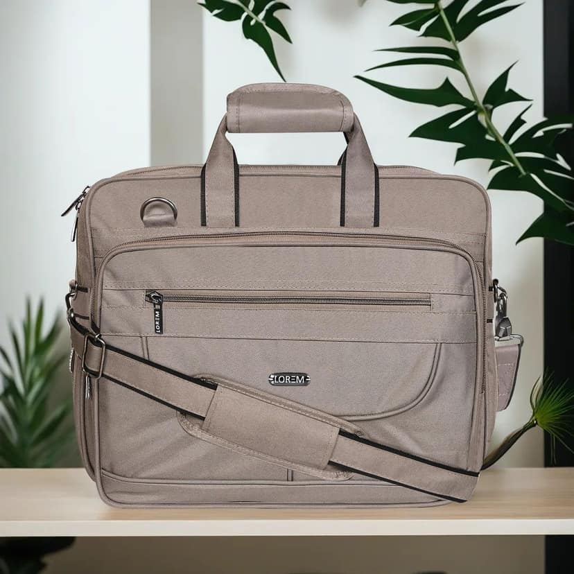 LOREM Faux Leather 28L Laptop Messenger Bag For Men view 2