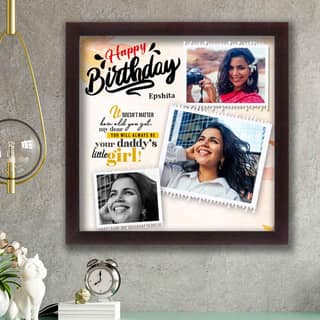 Presto Personalised Photo Frame For Daughter Birthday (12 InchX12 Inch)