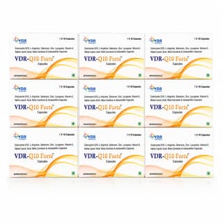 VDR Q10 Forte™ | Natural Astaxanthin + Yeast Fermented CoQ10 | Supports Fertility, Heart Health & Antioxidant Defense | 90 Capsules (90 Day Plan)