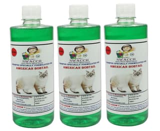 Swacch Shampoo Specially Formulated for American Bobtail (500ml) (Combo Pack of 3) Neem Alovera