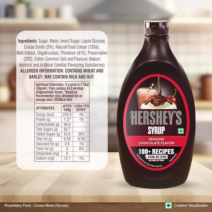 HERSHEY'S Chocolate Flavored Syrup | Delicious Chocolate Flavor | 623 gm view 4