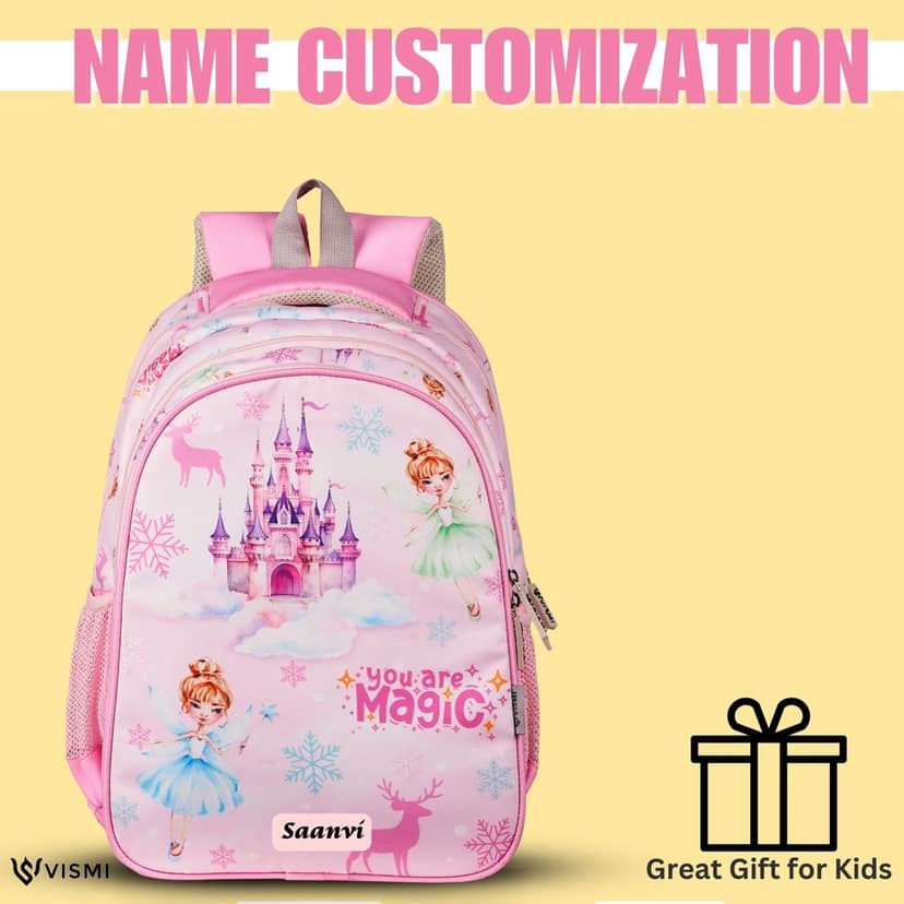VISMIINTREND School Backpack Bags for Kids | School Bags | Water Resistant | Casual | Picnic | Travel | 5 to 10 Years School Backpack | Bag for Boys | Girls view 5