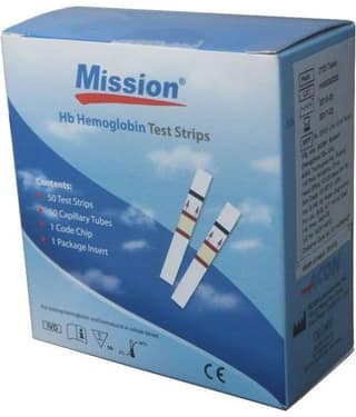 Mission Hb Hemoglobin 50 Test Strips