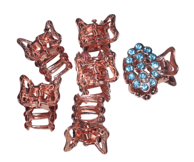 Gemstone Hair Claw Clips Set - Sparkling Hair Accessories view 3