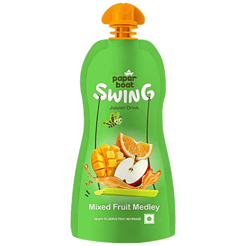 Paperboat Swing Swing Juicer Drink - Mixed Fruit Medley, Thick & Flavourful, Ready To Serve, 250 ml Pouch