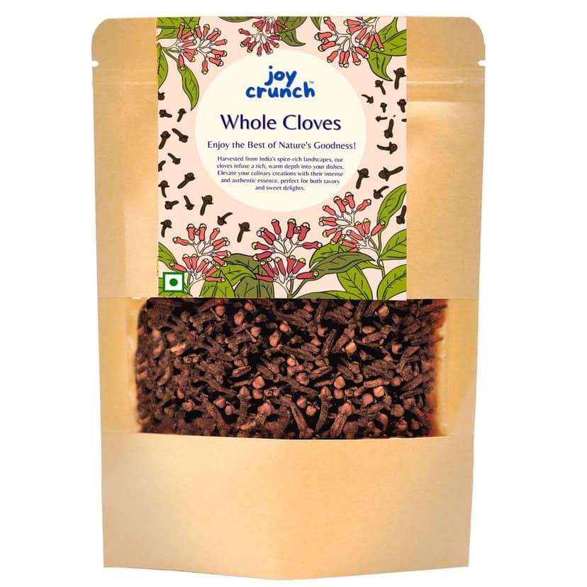 Joy Crunch Premium Cloves Whole 100gm | Kerala Cloves Original | Rich In Nutrition | Sabut Laung | Ground Clove | Clove Whole