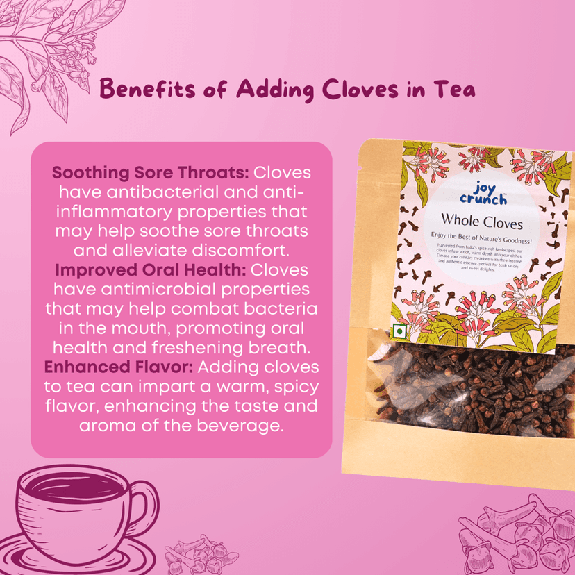 Joy Crunch Premium Cloves Whole 100gm | Kerala Cloves Original | Rich In Nutrition | Sabut Laung | Ground Clove | Clove Whole view 6