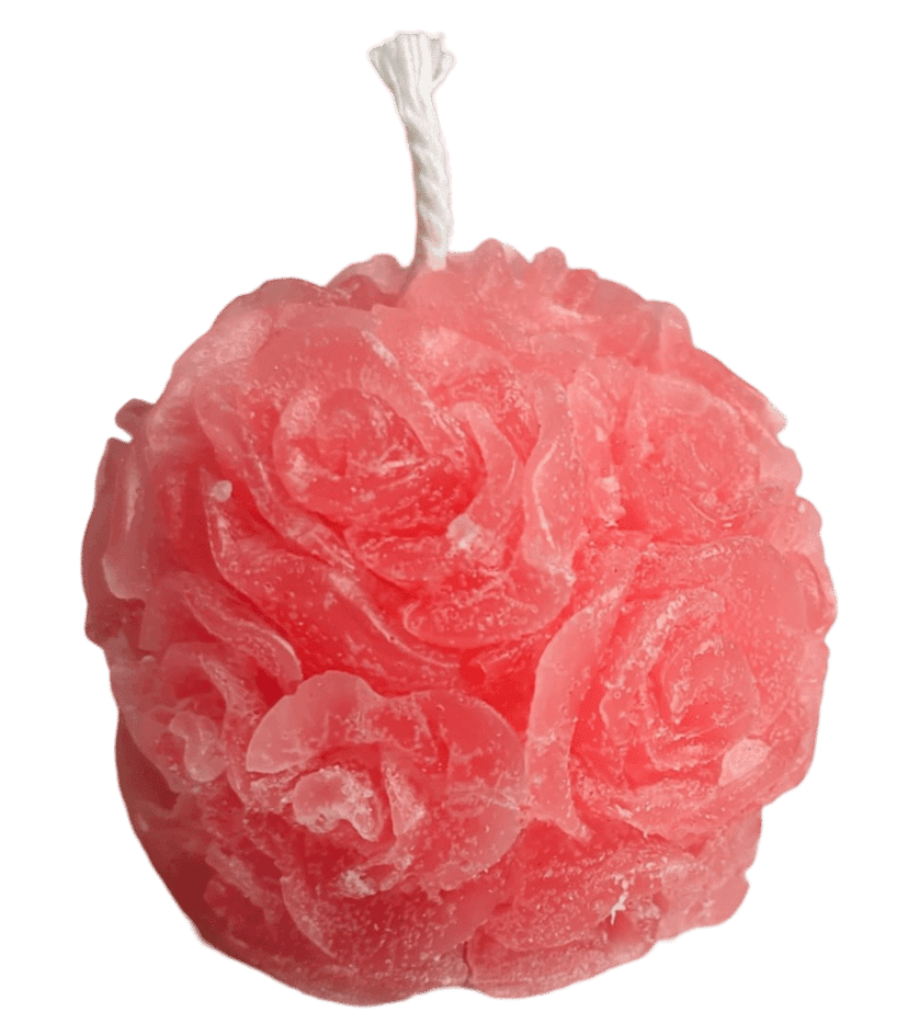 Rose Flower Ball Candle (1 Piece) view 2