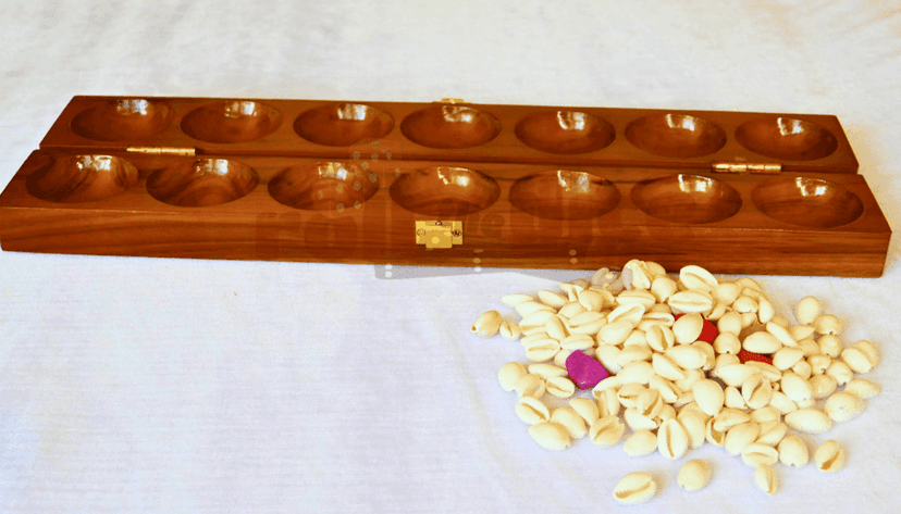 Teak Wood Alaguli Mane - Traditional Board Game (pack of 2) view 2