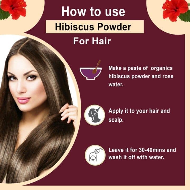 BrijBooti Hibiscus Powder - Gudhal Powder For Hair Care & Face Pack view 4