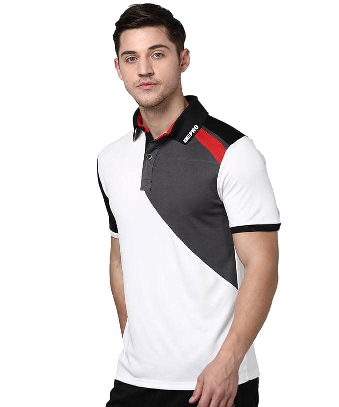 Bepro Men's Half Sleeve Polo T-Shirt with Collar and Button view 4
