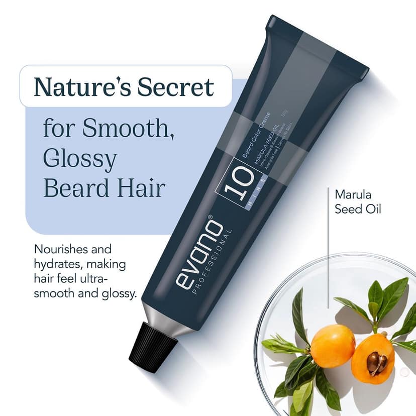 EVANO Professional Beard Colour for Men Natural Black 50g, Ammonia Free Beard Color, 100% Grey Coverage in 10 Minutes view 4
